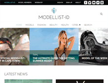 Tablet Screenshot of modellist-id.com